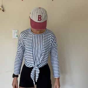 Sailors Striped Tie Top